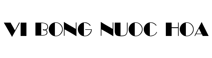 VI Bong Nuoc Hoa Font