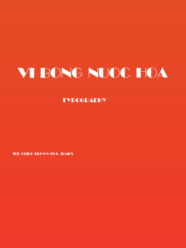 VI Bong Nuoc Hoa Poster