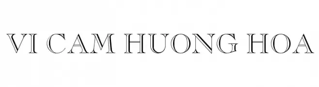 VI Cam Huong Hoa  Frei Schriftart Herunterladen