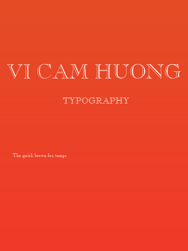 VI Cam Huong Poster