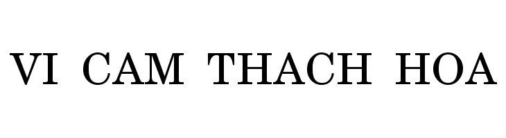 VI Cam Thach Hoa फ़ॉन्ट