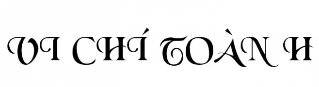 VI Chí Toàn H  Скачать бесплатные шрифты