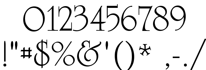 VI Duong Vi Hoa Font OTHER CHARS