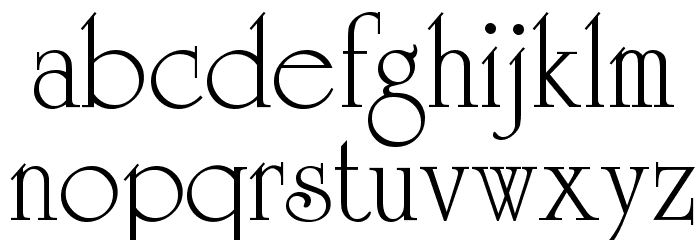 VI Duong Vi Font LOWERCASE