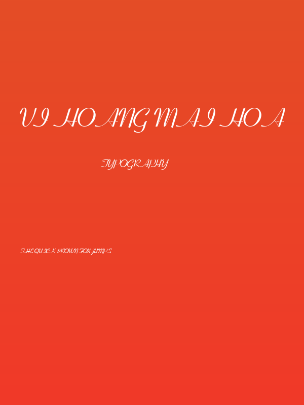 VI Hoang Mai Hoa Poster