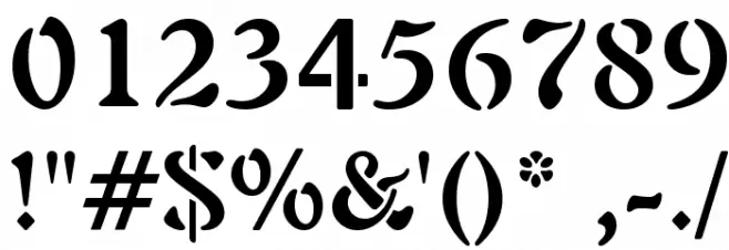 VI Hong Mai Hoa Font OTHER CHARS