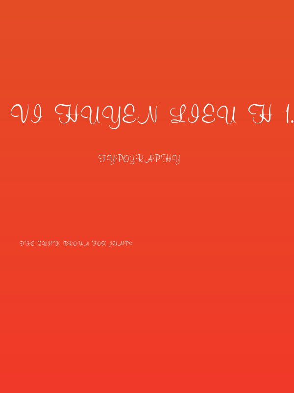 VI Huyen lieu H 1.0 Poster