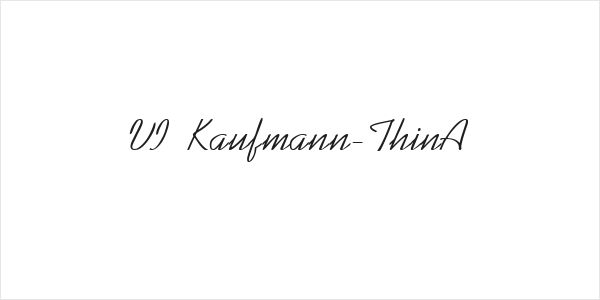 VI Kaufmann-ThinA Logo