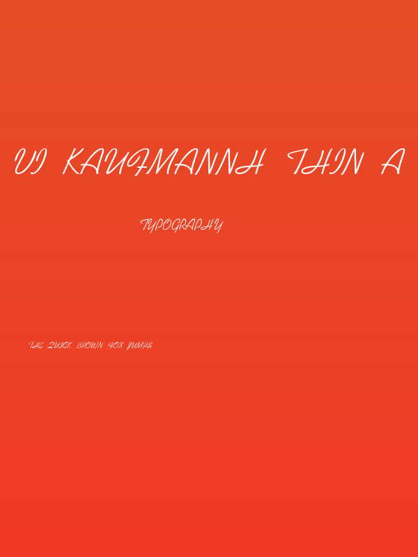 VI KaufmannH Thin A Poster