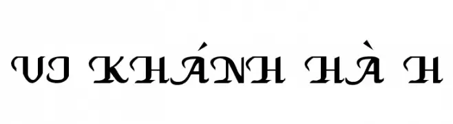 VI Khánh Hà H  Скачать бесплатные шрифты