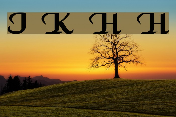 VI Khánh Hà H Font examples