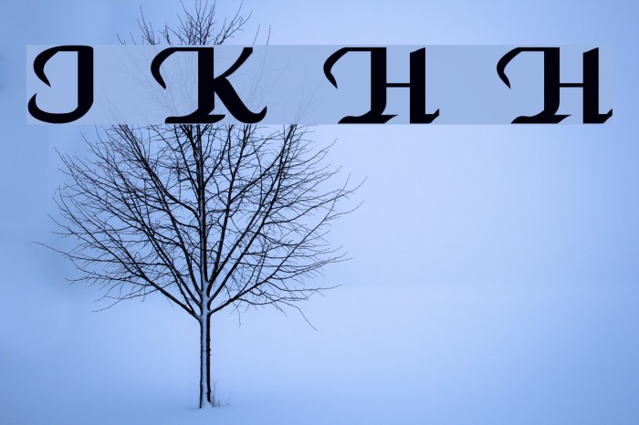 VI Khánh Hà H Font examples