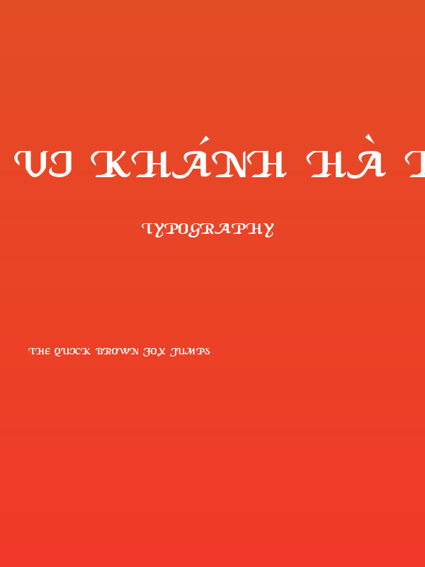 VI Khánh Hà H Poster