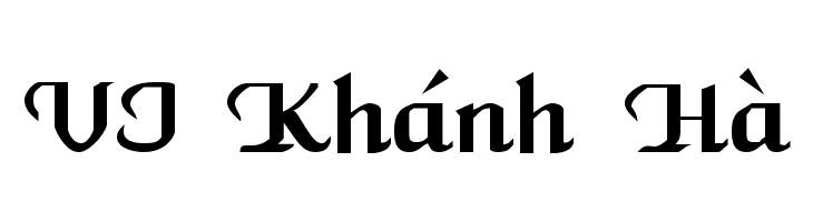VI Khánh Hà  नि: शुल्क फ़ॉन्ट्स डाउनलोड