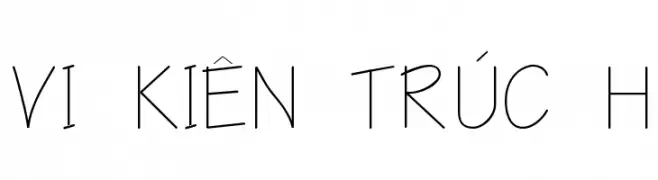 VI Kiên Trúc H  Frei Schriftart Herunterladen