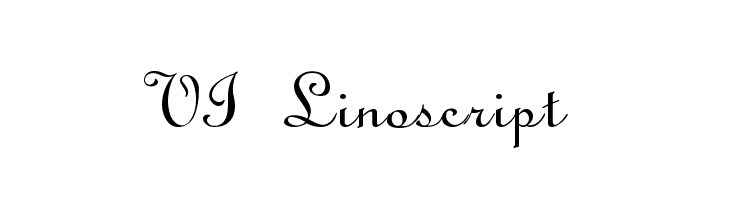 VI Linoscript  font caratteri gratis