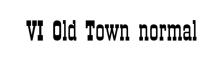 VI Old Town normal Fonte
