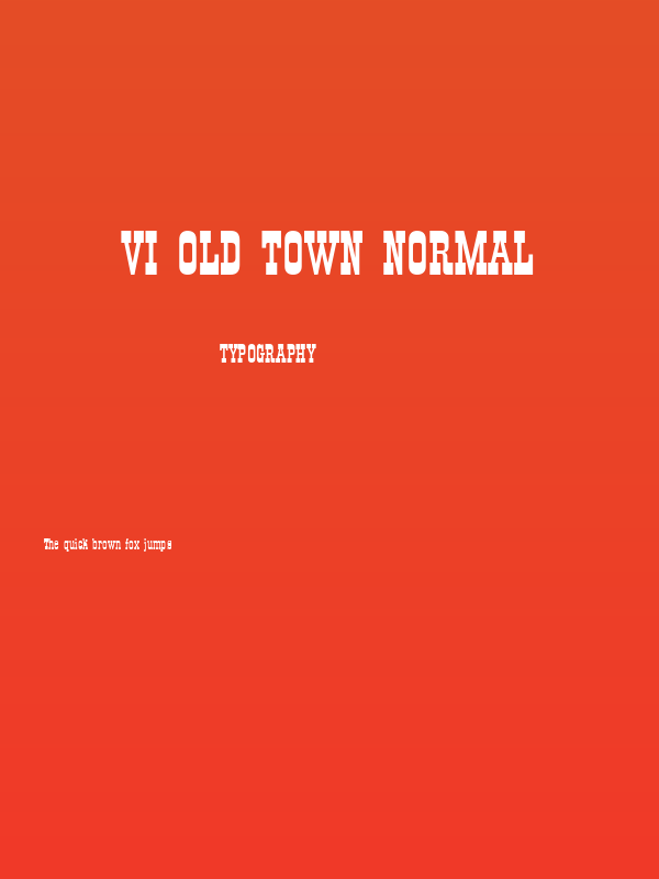 VI Old Town normal Poster