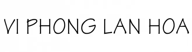 VI Phong Lan Hoa  Frei Schriftart Herunterladen