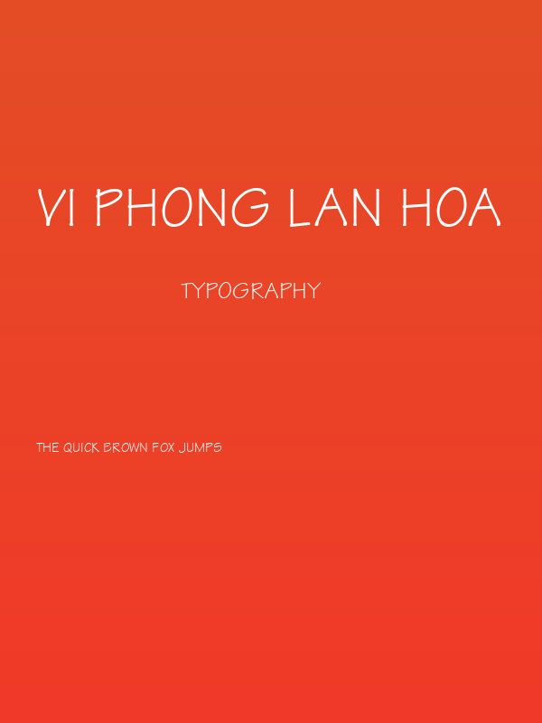 VI Phong Lan Hoa Poster