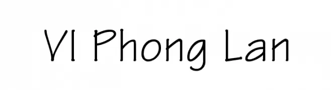 VI Phong Lan  Frei Schriftart Herunterladen