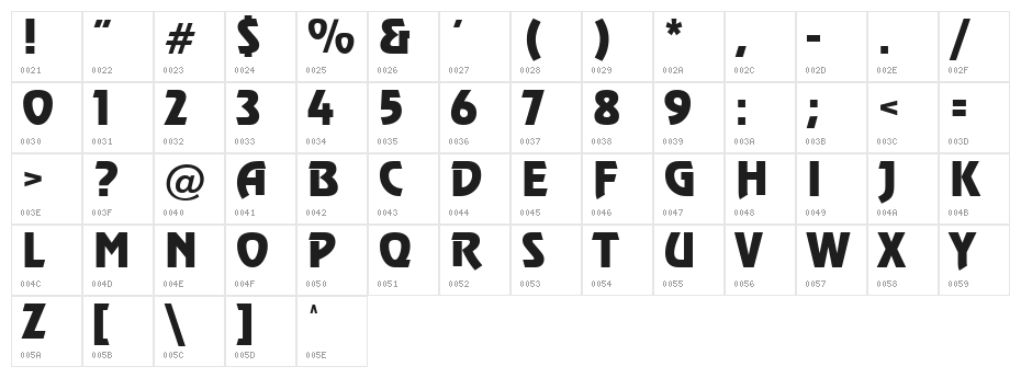 VI Phu Dung Hoa Character Map