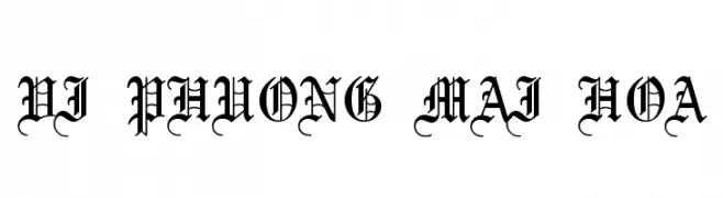 VI Phuong Mai Hoa  Free Fonts Download