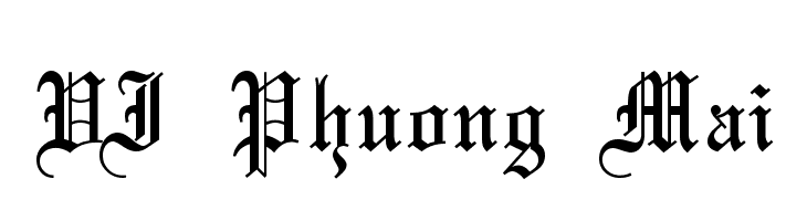 VI Phuong Mai  Free Fonts Download
