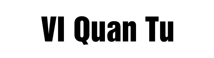 VI Quan Tu Font