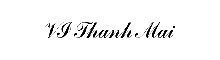VI Thanh Mai Font