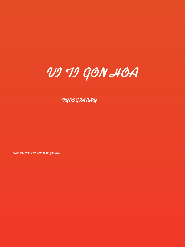 VI Ti Gon Hoa Poster