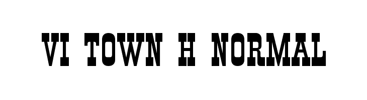 VI Town H normal Font