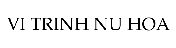 VI Trinh Nu Hoa Font