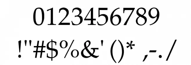 VI Trinh Nu Hoa Font OTHER CHARS