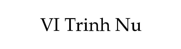 VI Trinh Nu Font