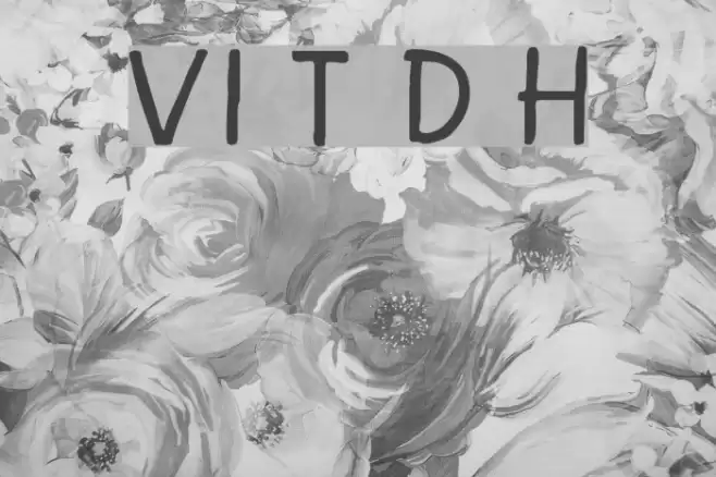 VI Tu Di H Font examples