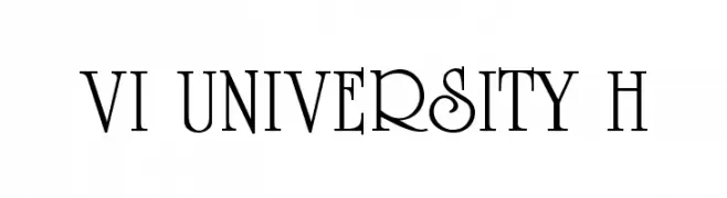 VI University H  Скачать бесплатные шрифты