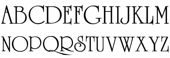 VI University H Font UPPERCASE