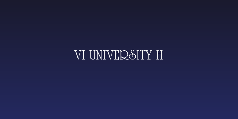 VI University H Social Header