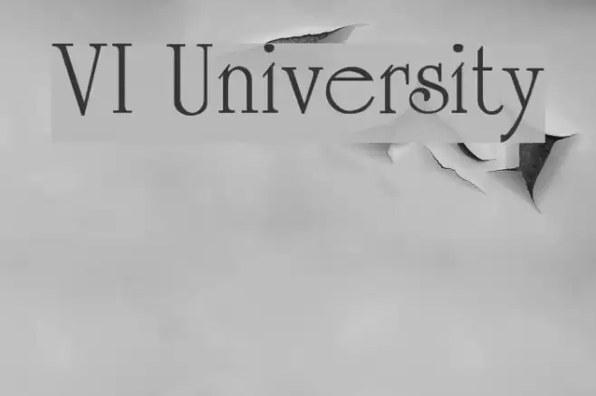 VI University Caratteri examples