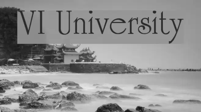 VI University Caratteri examples