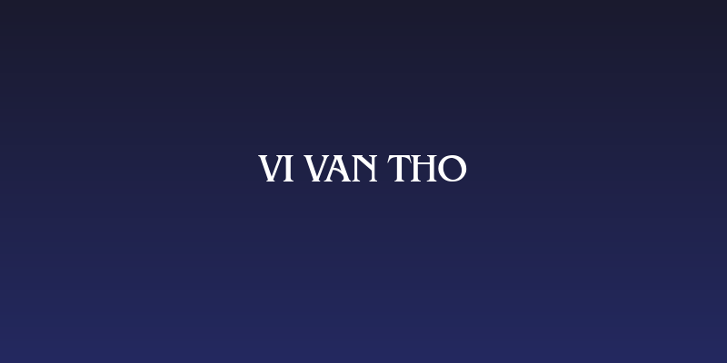VI Van Tho Social Header