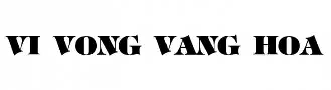 VI Vong Vang Hoa  Frei Schriftart Herunterladen