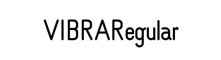 VIBRA Regular  フリーフォントのダウンロード