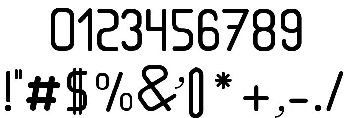 VIBRA Regular Font OTHER CHARS