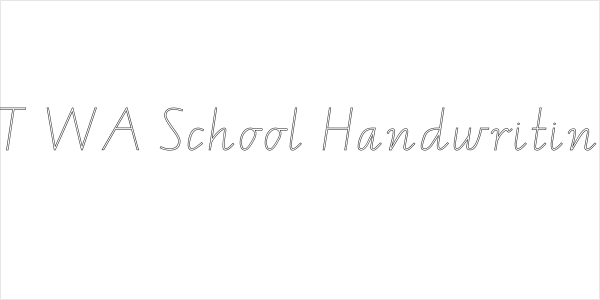 VIC NT WA School Handwriting Font Logo