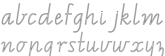 VIC NT WA School Handwriting Font Font LOWERCASE