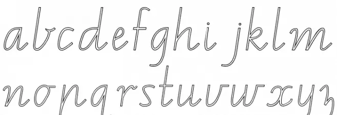 VIC NT WA School Handwriting Font 字体 小写