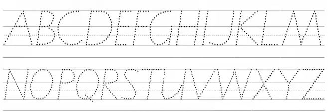 VIC WA NT Handwriting Guide フォント 大文字