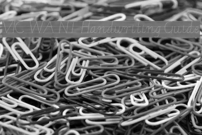 VIC WA NT Handwriting Guide Font examples